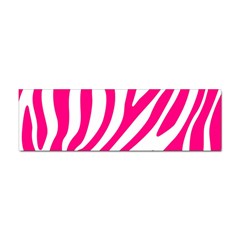 Pink Fucsia Zebra Vibes Animal Print Sticker (bumper)