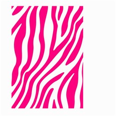 Pink Fucsia Zebra Vibes Animal Print Large Garden Flag (two Sides) by ConteMonfrey