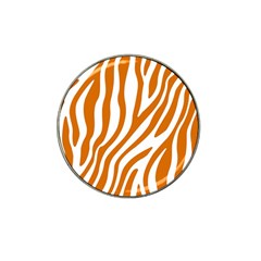 Orange Zebra Vibes Animal Print   Hat Clip Ball Marker by ConteMonfrey