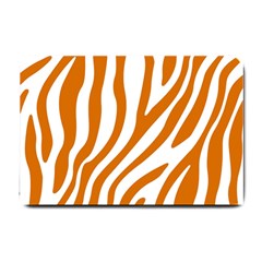 Orange Zebra Vibes Animal Print   Small Doormat by ConteMonfrey