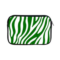 Dark Green Zebra Vibes Animal Print Apple Ipad Mini Zipper Cases by ConteMonfrey