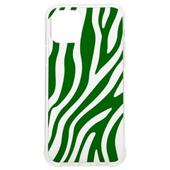 Dark Green Zebra Vibes Animal Print Iphone 12/12 Pro Tpu Uv Print Case by ConteMonfrey