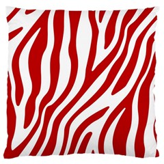 Red Zebra Vibes Animal Print  Large Cushion Case (one Side) by ConteMonfrey