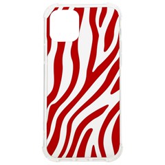 Red Zebra Vibes Animal Print  Iphone 12/12 Pro Tpu Uv Print Case by ConteMonfrey