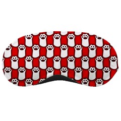 Red And White Cat Paws Sleeping Mask by ConteMonfrey
