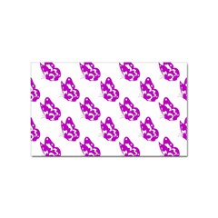 Purple Butterflies On Their Own Way  Sticker Rectangular (10 Pack)