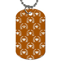 Brown Golden Bees Dog Tag (two Sides)