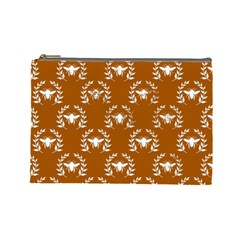 Brown Golden Bees Cosmetic Bag (large) by ConteMonfrey