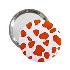 Orange Cow Dots 2.25  Handbag Mirrors