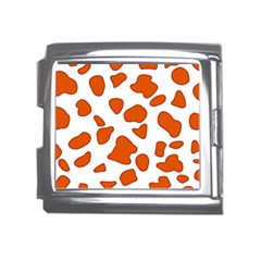 Orange Cow Dots Mega Link Italian Charm (18mm) by ConteMonfrey