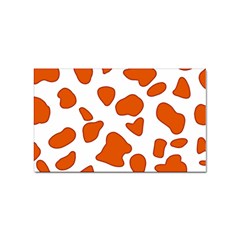 Orange Cow Dots Sticker (rectangular) by ConteMonfrey