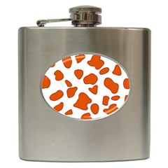 Orange Cow Dots Hip Flask (6 Oz) by ConteMonfrey