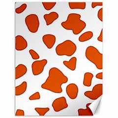 Orange Cow Dots Canvas 18  X 24  by ConteMonfrey