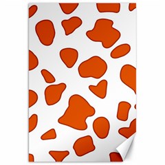 Orange Cow Dots Canvas 20  x 30 