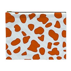 Orange Cow Dots Cosmetic Bag (xl) by ConteMonfrey