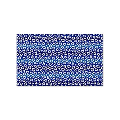 Animal Print - Blue - Leopard Jaguar Dots Small  Sticker (rectangular) by ConteMonfrey