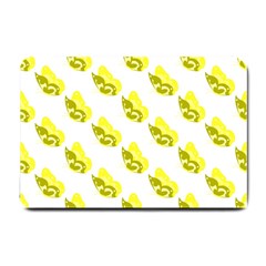 Yellow Butterflies On Their Own Way Small Doormat by ConteMonfrey