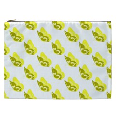 Yellow Butterflies On Their Own Way Cosmetic Bag (xxl) by ConteMonfrey