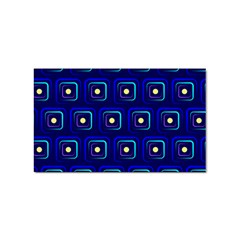 Blue Neon Squares - Modern Abstract Sticker Rectangular (100 Pack) by ConteMonfrey