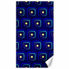 Blue Neon Squares - Modern Abstract Canvas 40  X 72  by ConteMonfrey