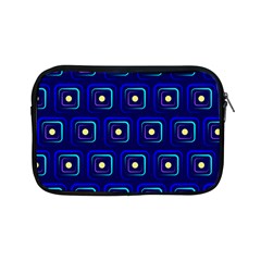 Blue Neon Squares - Modern Abstract Apple Ipad Mini Zipper Cases by ConteMonfrey