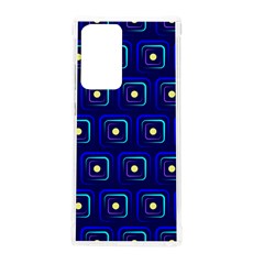 Blue Neon Squares - Modern Abstract Samsung Galaxy Note 20 Ultra Tpu Uv Case by ConteMonfrey