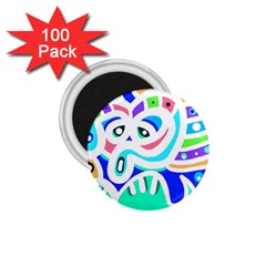 Crazy Pop Art - Doodle Animals   1 75  Magnets (100 Pack) 