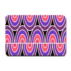 Pink, Blue, Black, Purple Tones Pop Art  Small Doormat by ConteMonfrey