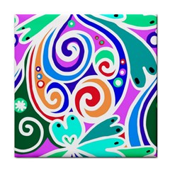 Crazy Pop Art - Doodle Circles   Face Towel