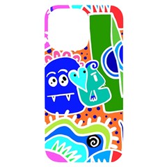 Crazy Pop Art - Doodle Buddies  Iphone 14 Pro Max Black Uv Print Case