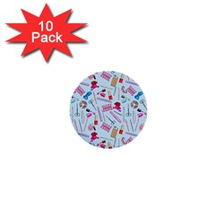 Manicure Nail 1  Mini Buttons (10 Pack) 