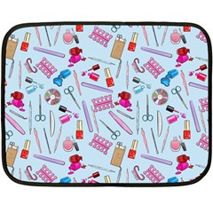 Manicure Nail Two Sides Fleece Blanket (mini) by SychEva