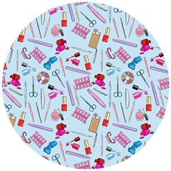 Manicure Nail Wooden Puzzle Round by SychEva