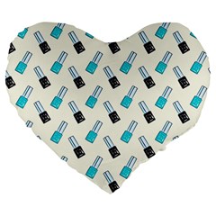 Nails Large 19  Premium Heart Shape Cushions by SychEva