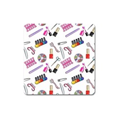 Manicure Nail Pedicure Square Magnet by SychEva