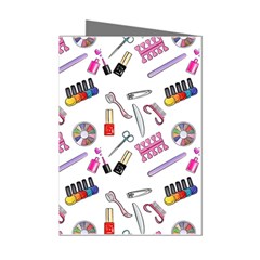 Manicure Nail Pedicure Mini Greeting Cards (pkg Of 8) by SychEva