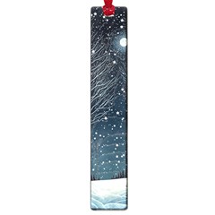 Snow Christmas Starry Night Large Book Marks by Simbadda