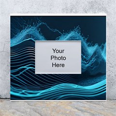 Technology Computer Background White Wall Photo Frame 5  X 7  by Simbadda