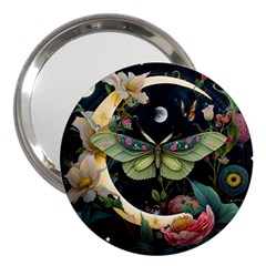 Flower Mot Moon Star Planet 3  Handbag Mirrors by Simbadda