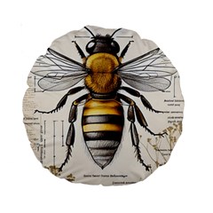 Bee Beekeeping Standard 15  Premium Round Cushions by Simbadda