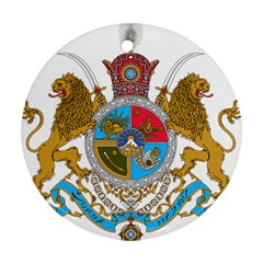 Imperial Coat Of Arms Of Iran, 1932-1979 Round Ornament (two Sides) by abbeyz71