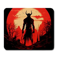 Demon Halloween Large Mousepad