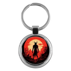 Demon Halloween Key Chain (Round)
