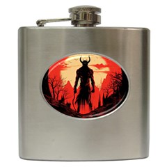 Demon Halloween Hip Flask (6 oz)