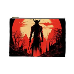 Demon Halloween Cosmetic Bag (Large)