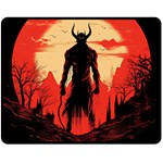 Demon Halloween Fleece Blanket (Medium) 60 x50  Blanket Front