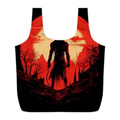 Demon Halloween Full Print Recycle Bag (L)