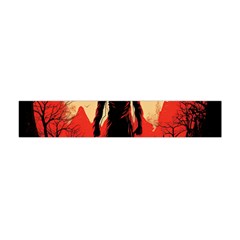 Demon Halloween Premium Plush Fleece Scarf (Mini)