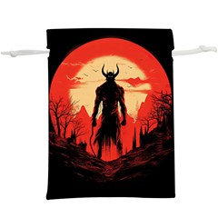 Demon Halloween Lightweight Drawstring Pouch (XL)