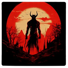 Demon Halloween UV Print Square Tile Coaster 